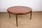 Mesa de centro danesa grande redonda de teca de Johannes Andersen para CFC Silkeborg, años 60, Imagen 4