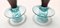 Vintage Italian Candleholders in Brown and Aquamarine Murano Glass, 1980s, Set of 2 7