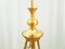 Goldene Hängelampe aus Metall & Ätzglas von Oscar Torlasco für Lumi, 1960er 4