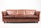 Danish Three-Seater Leather Sofa, 1980s, Image 1