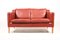 Danish Two-Seater Leather Sofa from Stouby, 1980s, Image 1