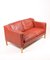 Danish Two-Seater Leather Sofa from Stouby, 1980s, Image 3