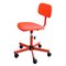 Roter verstellbarer Frippe Schreibtischstuhl von Ikea, 1990er 1