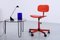 Silla de escritorio Frippe ajustable roja de Ikea, años 90, Imagen 3