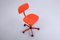Roter verstellbarer Frippe Schreibtischstuhl von Ikea, 1990er 5