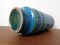 Blaue Rimini 711/25 Keramikvase von Aldo Londi für Bitossi, 1960er 11