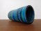 Blaue Rimini 711/25 Keramikvase von Aldo Londi für Bitossi, 1960er 12