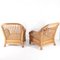 Canapé et Fauteuils Vintage en Rotin, 1970s, Set de 3 4