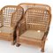 Canapé et Fauteuils Vintage en Rotin, 1970s, Set de 3 5