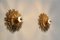 Grandes Appliques Murales Sunburst en Bois Naturel Sculpté, 1960s, Set de 2 8