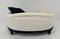 Italian Louis XVI Style Black Lacquered and White Velvet Dog's Bed, 2010s 8