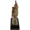 Robert Delandre, escultura de bronce Art Déco de 3 atletas: alegoría de la velocidad, 1930, bronce y mármol, Imagen 5