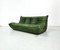 Divano a tre posti Togo in pelle verde foresta di Michel Ducaroy per Ligne Roset, Francia., Immagine 5