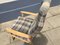 Danish Highback Checkered Wool & Oak Easy Chair from Getama, 1970s, Image 3