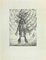 Wladyslaw Jahl, Don Quixote and the Windmill, Etching and Drypoint, 1951 1