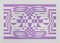 Victor Debach, Abstract Composition in Purple, Screen Print, 1970s 1