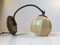 Funkis Opaline Glass & Brass Wall Lamp, 1940s 2