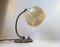 Funkis Wandlampe aus Opalglas & Messing, 1940er 1
