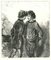 Paul Gavarni, The Duel, Original Lithograph, 1881 1
