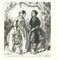 Paul Gavarni, The Women in the Wood, Original Lithograph, 1881 1