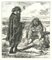 After Gavarni, Praying for a Vagabond, Original Lithograph, 1881 1