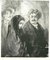Paul Gavarni, The Companionship, Original Lithograph, 1881 1