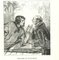 Paul Gavarni, The Conversation, Original Lithograph, 1881 1
