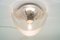 Kleine Eisglas Wandlampen, 1960er, 2er Set 5