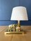 Lampe de Bureau Antique en Laiton, 1900 1