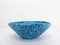 Turquoise Blue Sea Foam and Enamelled Ceramic Fruit Bowl, 1950 2