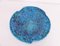 Turquoise Blue Sea Foam and Enamelled Ceramic Fruit Bowl, 1950, Image 3