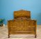 Cama doble británica Art Déco de chapa de nogal, años 30, Imagen 3