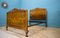 Cama doble británica Art Déco de chapa de nogal, años 30, Imagen 1