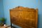 Cama doble británica Art Déco de chapa de nogal, años 30, Imagen 5