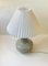 Swedish Modern Stoneware Table Lamp in Dusty Green Glaze, 1970s, Image 8