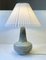 Swedish Modern Stoneware Table Lamp in Dusty Green Glaze, 1970s, Image 4