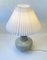 Swedish Modern Stoneware Table Lamp in Dusty Green Glaze, 1970s, Image 7