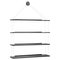 Black Hanging Bookcase by Achille & Pier Giacomo Castiglioni for Karakter, Image 1