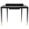 Mid-Century Konsole aus Messing, Holz & Glas im Stil von Gio Ponti, 1950er 1