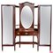 Art Nouveau Vanity Table with Folding Dresser Mirror, 1920, Image 1