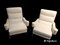 Leather and Steel Armchairs, 1960s, Set of 2, Image 2