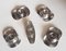 Egg Cup Salt and Pepper Shakers by Wilhelm Wagenfeld for WMF, 1960s, Set of 5 3