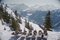 Slim Aarons, descansando en Gstaad, impresión digital con sello Estate, Imagen 1