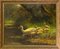 Ducks on the Waterfront, Oil on Linen, Early 20th Century 1