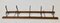 Folding Coat Rack in Walnut and Bent Metal, 1900s 8