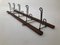 Folding Coat Rack in Walnut and Bent Metal, 1900s 7