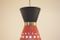 Mid-Century Italian Red & Black Diabolo Shaped Pendant Lamp, 1950s 5