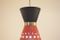 Mid-Century Italian Red & Black Diabolo Shaped Pendant Lamp, 1950s, Image 5