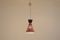 Mid-Century Italian Red & Black Diabolo Shaped Pendant Lamp, 1950s, Image 2