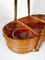 Mid-Century Italian Modern Bar Cart in Bamboo, Cane & Rattan, 1960s 5
